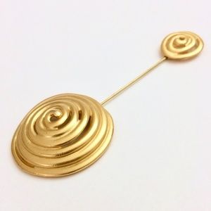 Russian Gold Spiral Stick Pin